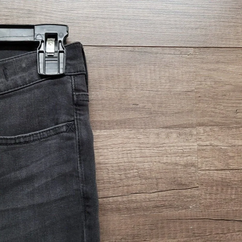 Madewell‎ Roadtripper Jeans Size 25 Womens Black Skinny Mid Rise Charcoal Wash